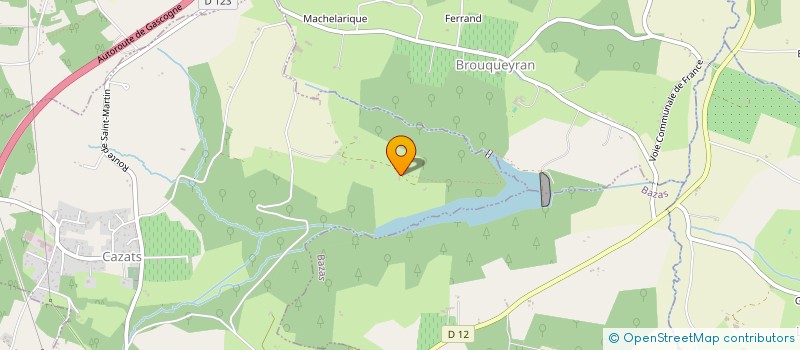 localisation de l'entreprise LA TRAVE  BERNOS-BEAULAC