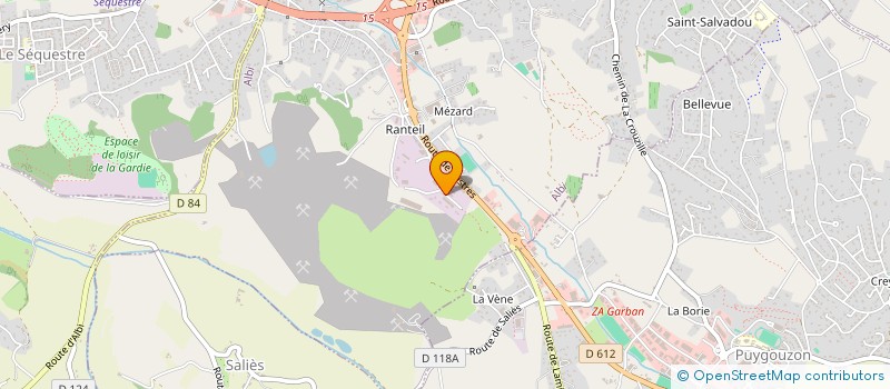 localisation de l'entreprise LA TRAVEE à ALBI