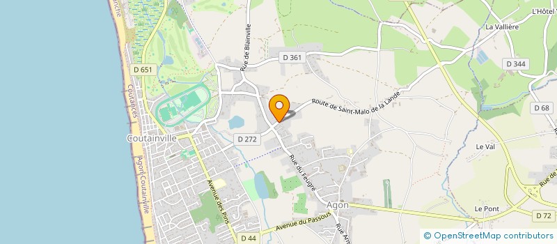 localisation de l'entreprise LA TRAVELLERIE à AGON-COUTAINVILLE