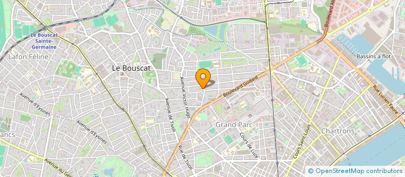 localisation de l'entreprise LA TRAVERSE  LE BOUSCAT