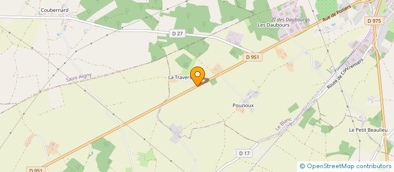 localisation de l'entreprise LA TRAVERSE à LE BLANC