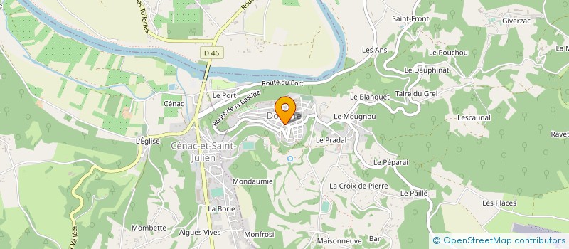 localisation de l'entreprise LA TRAVERSE à CENAC ET SAINT JULIEN