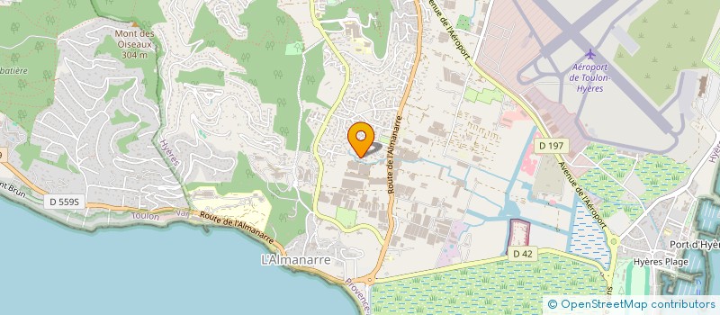 localisation de l'entreprise LA TRAVERSE DES TROLLS à HYERES