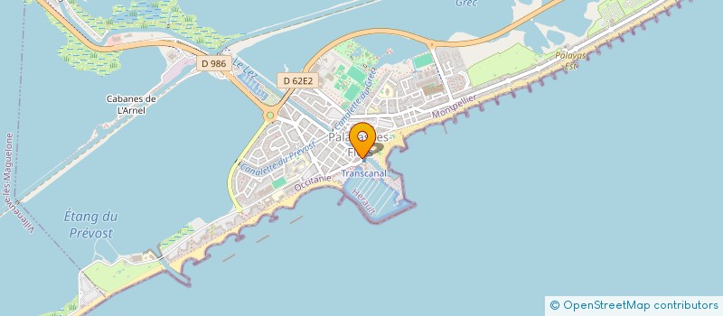 localisation de l'entreprise LA TRAVERSEE à PALAVAS-LES-FLOTS