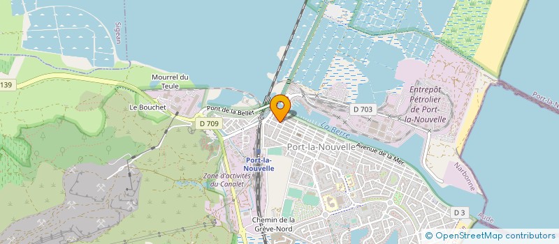 localisation de l'entreprise LA TRAVERSEE  PORT-LA-NOUVELLE