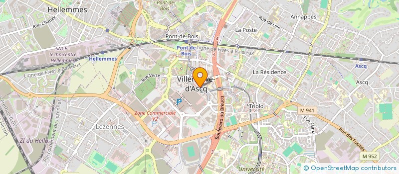 localisation de l'entreprise LA TRAVERSEE  VILLENEUVE-D'ASCQ