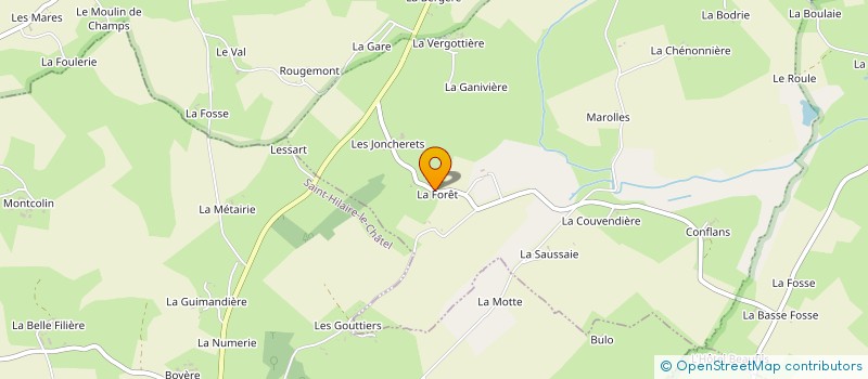 localisation de l'entreprise LA TRAVERSEE DES APPARENCES à TOUROUVRE AU PERCHE