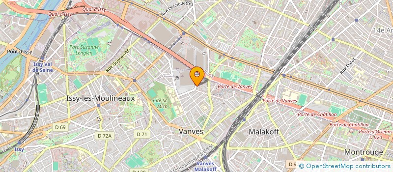 localisation de l'entreprise LA TRAVERSEINE DES THERAPIES BREVES  VANVES