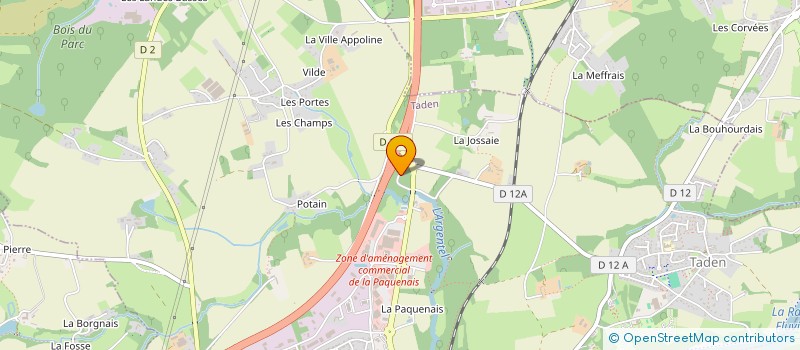 localisation de l'entreprise LA TRAVERSIERE  AUCALEUC