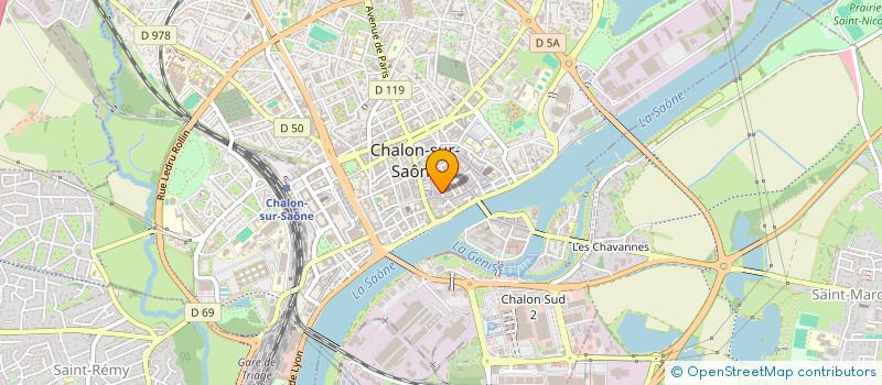 localisation de l'entreprise LA TRAVIATA à CHALON-SUR-SAONE
