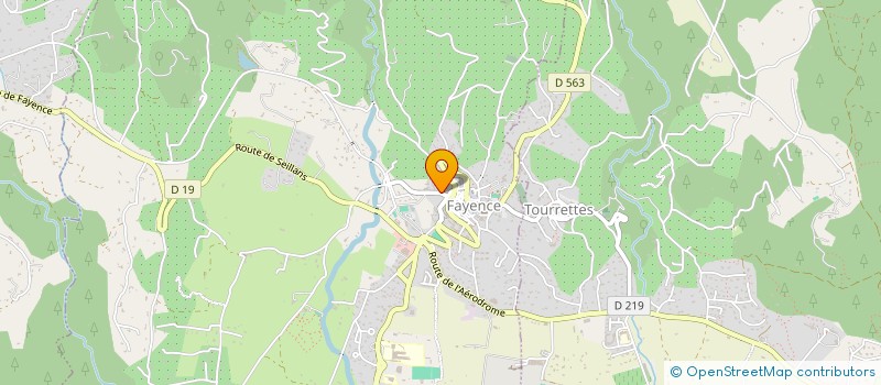 localisation de l'entreprise LA TRAVIATA  FAYENCE