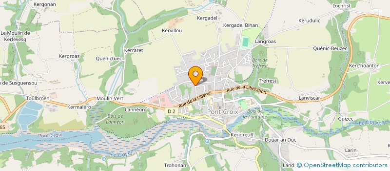 localisation de l'entreprise LA TREBOULISTE  PONT-CROIX