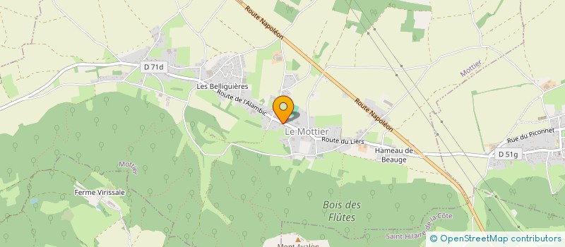 localisation de l'entreprise LA TREBUCHE  MOTTIER