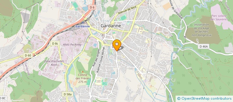 localisation de l'entreprise LA TREFLE D'OR à GARDANNE