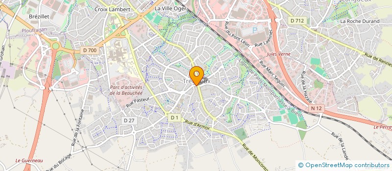 localisation de l'entreprise LA TREGUEUSIENNE à TREGUEUX