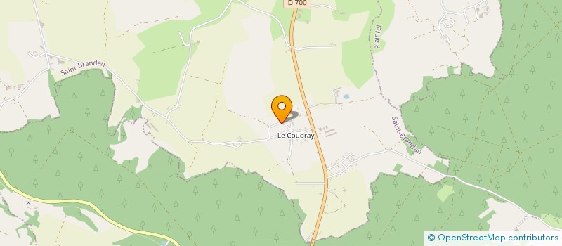 localisation de l'entreprise LA TREGUEUSIENNE  SAINT-BRANDAN