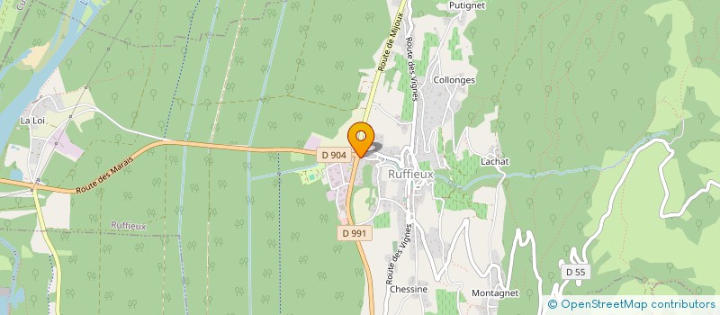 localisation de l'entreprise LA TREILLE 2.0  RUFFIEUX