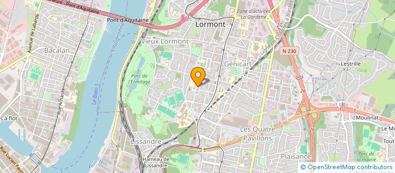 localisation de l'entreprise LA TREILLE  LORMONT