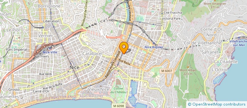 localisation de l'entreprise LA TREILLE à NICE