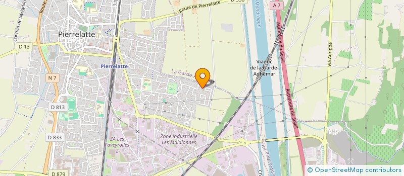 localisation de l'entreprise LA TREILLE à PIERRELATTE