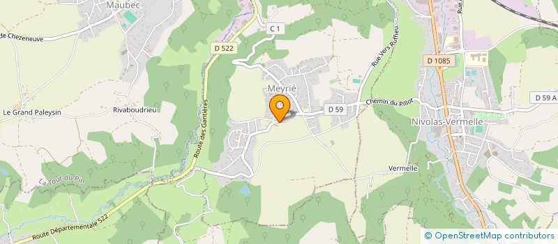 localisation de l'entreprise LA TREILLE  MEYRIE