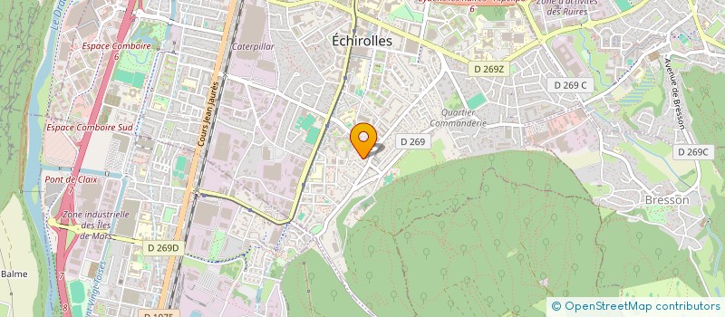 localisation de l'entreprise LA TREILLE  ECHIROLLES