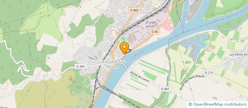 localisation de l'entreprise LA TREILLE à LA VOULTE-SUR-RHONE