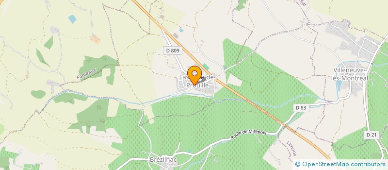 localisation de l'entreprise LA TREILLE  LASSERRE-DE-PROUILLE