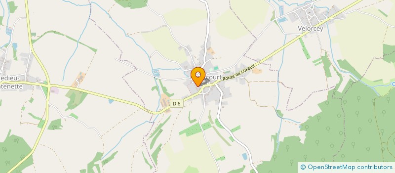 localisation de l'entreprise LA TREILLE  MEURCOURT