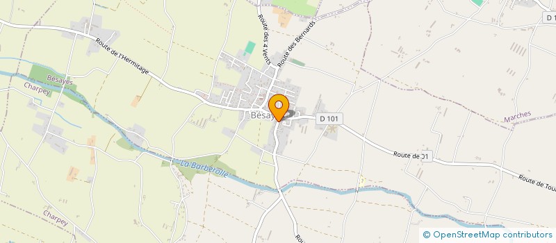 localisation de l'entreprise LA TREILLE  BESAYES