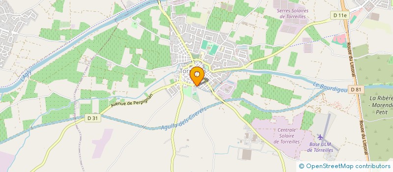 localisation de l'entreprise LA TREILLE  TORREILLES