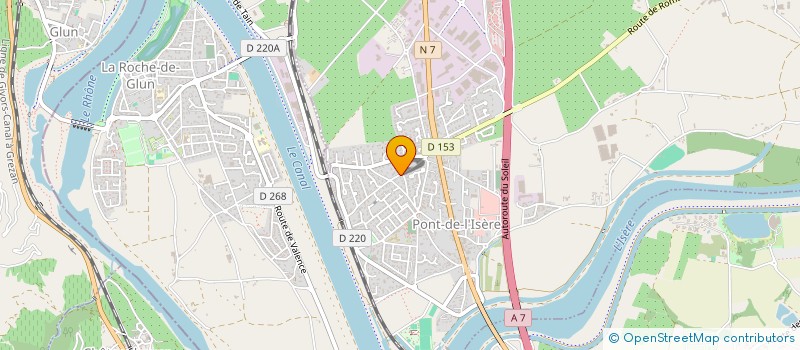 localisation de l'entreprise LA TREILLE  PONT-DE-L'ISERE