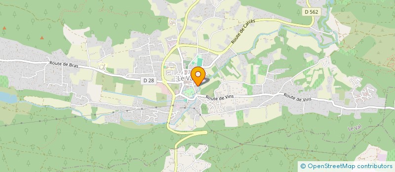 localisation de l'entreprise LA TREILLE D'AZURE  LE VAL