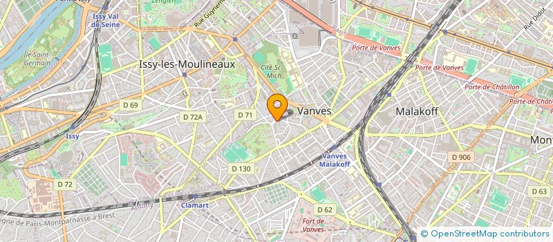 localisation de l'entreprise LA TREILLE D HYPATIE à VANVES