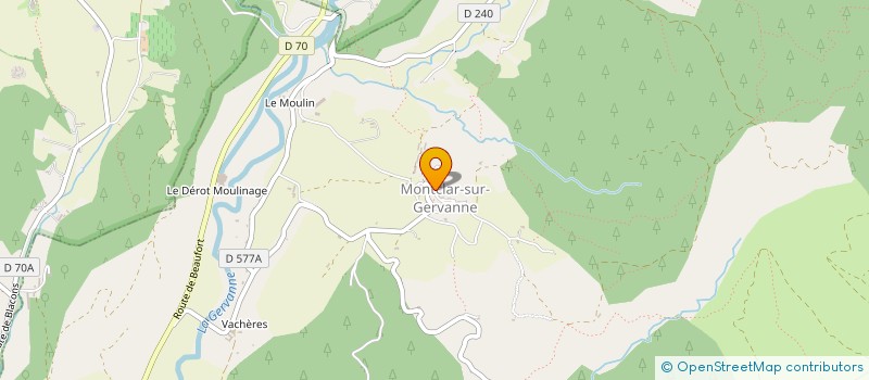 localisation de l'entreprise LA TREILLE DE MONTCLAR  MONTCLAR-SUR-GERVANNE