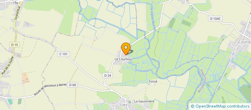 localisation de l'entreprise LA TREILLE DU MARAIS  LIEZ