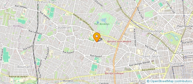 localisation de l'entreprise LA TREILLE INVEST  BORDEAUX