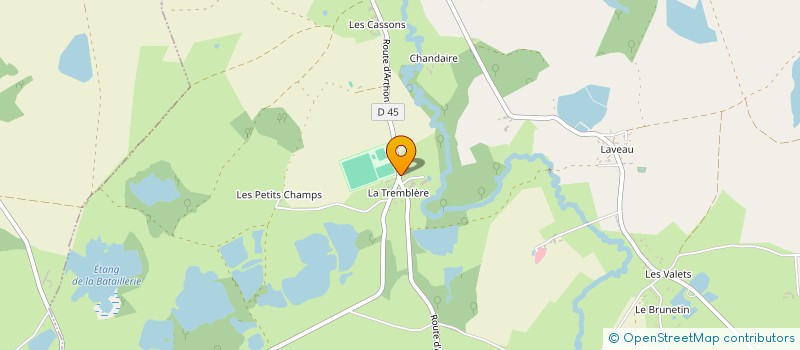 localisation de l'entreprise LA TREMBLERE SARL à ARTHON