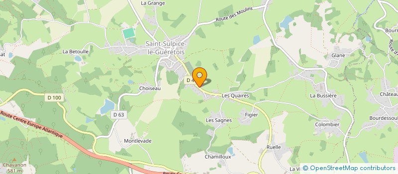 localisation de l'entreprise LA TREMIERE  SAINT-SULPICE-LE-GUERETOIS