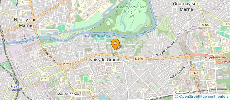 localisation de l'entreprise LA TRENOUILLE  NOISY-LE-GRAND
