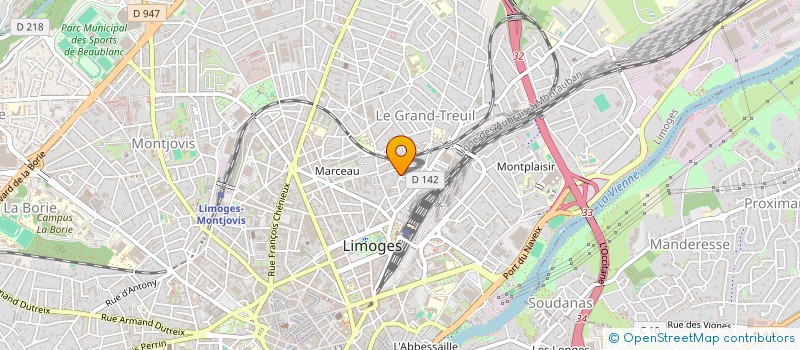 localisation de l'entreprise LA TRENTAINE à LIMOGES