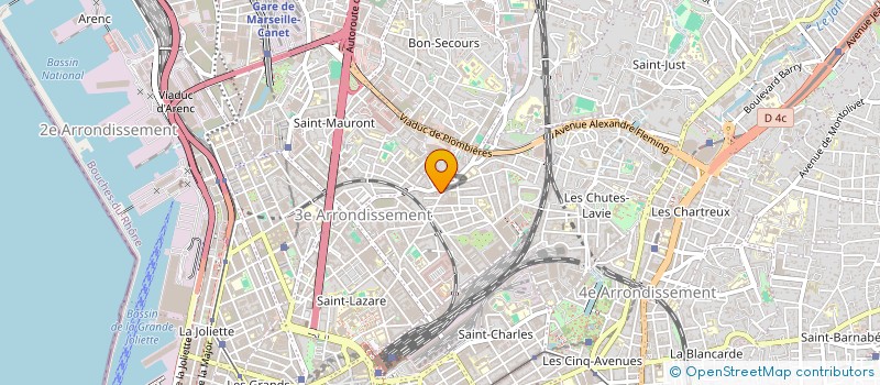 localisation de l'entreprise LA TRES BELLE à MARSEILLE