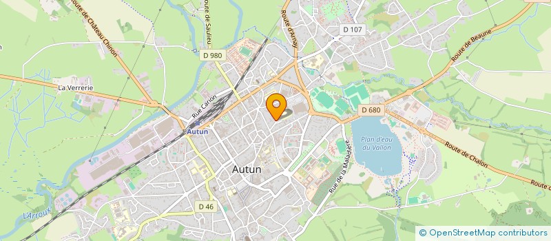 localisation de l'entreprise LA TRESORERIE à AUTUN