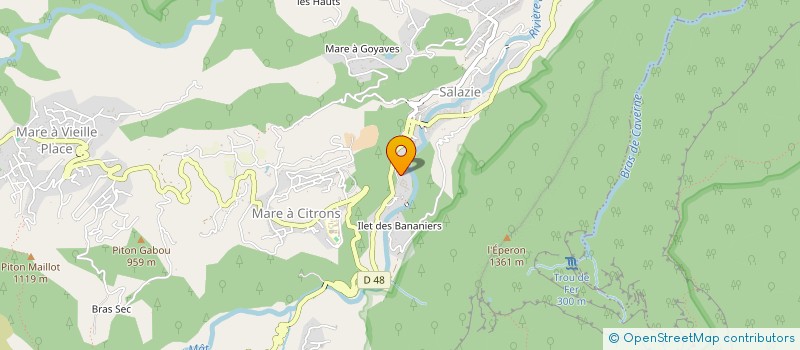 localisation de l'entreprise LA TRESSE DES SALAZES  SALAZIE