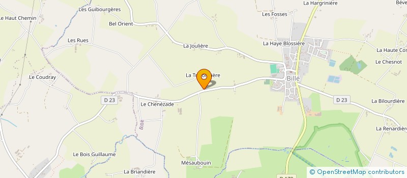 localisation de l'entreprise LA TRETONNIERE  BILLE