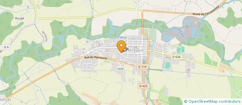 localisation de l'entreprise LA TREYTE  MIREPOIX