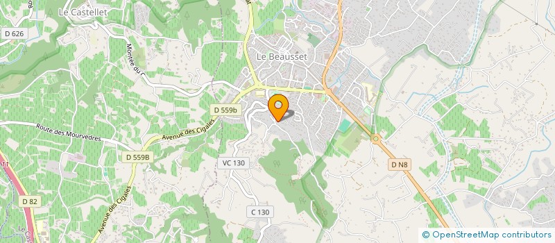localisation de l'entreprise LA TRIADE à LE BEAUSSET