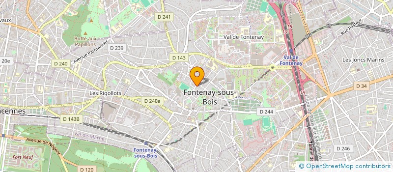 localisation de l'entreprise LA TRIBU à FONTENAY-SOUS-BOIS