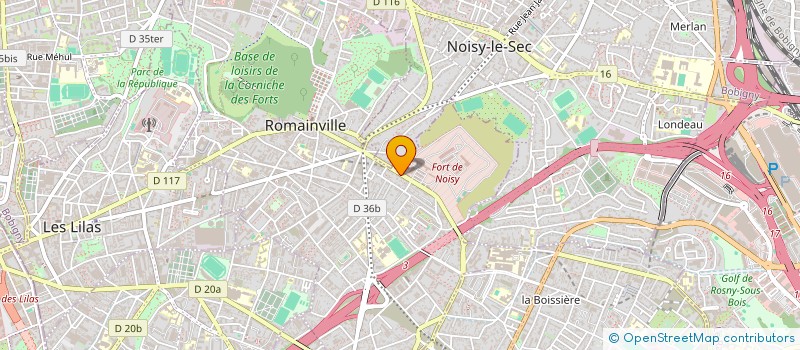localisation de l'entreprise LA TRIBU à ROMAINVILLE