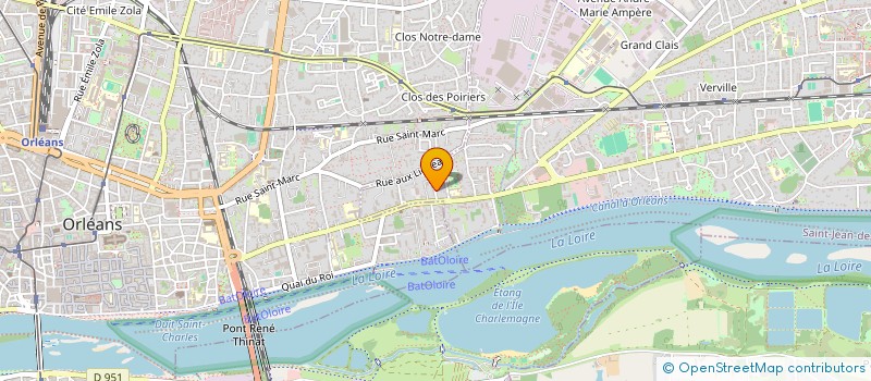 localisation de l'entreprise LA TRIBU à ST JEAN DE BRAYE